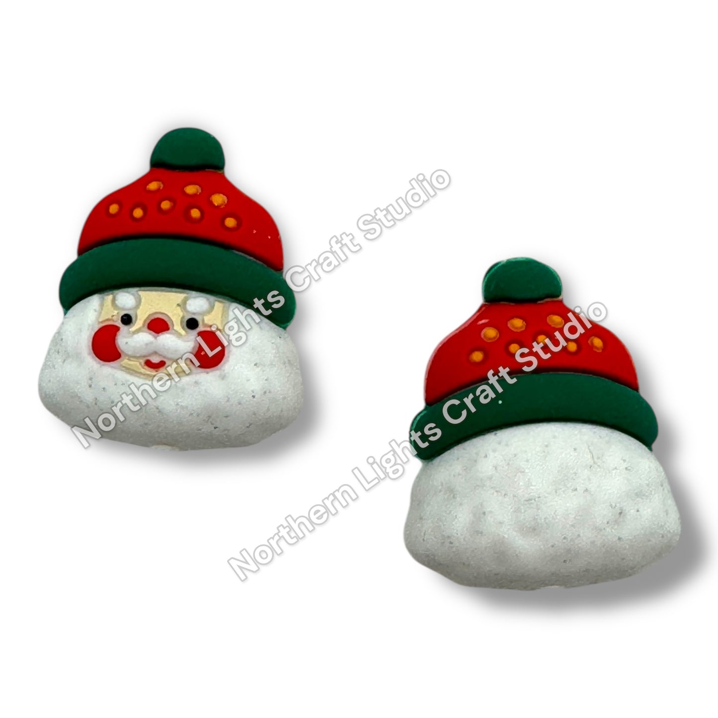 3D Christmas Silicone Focal Beads   - 1 piece