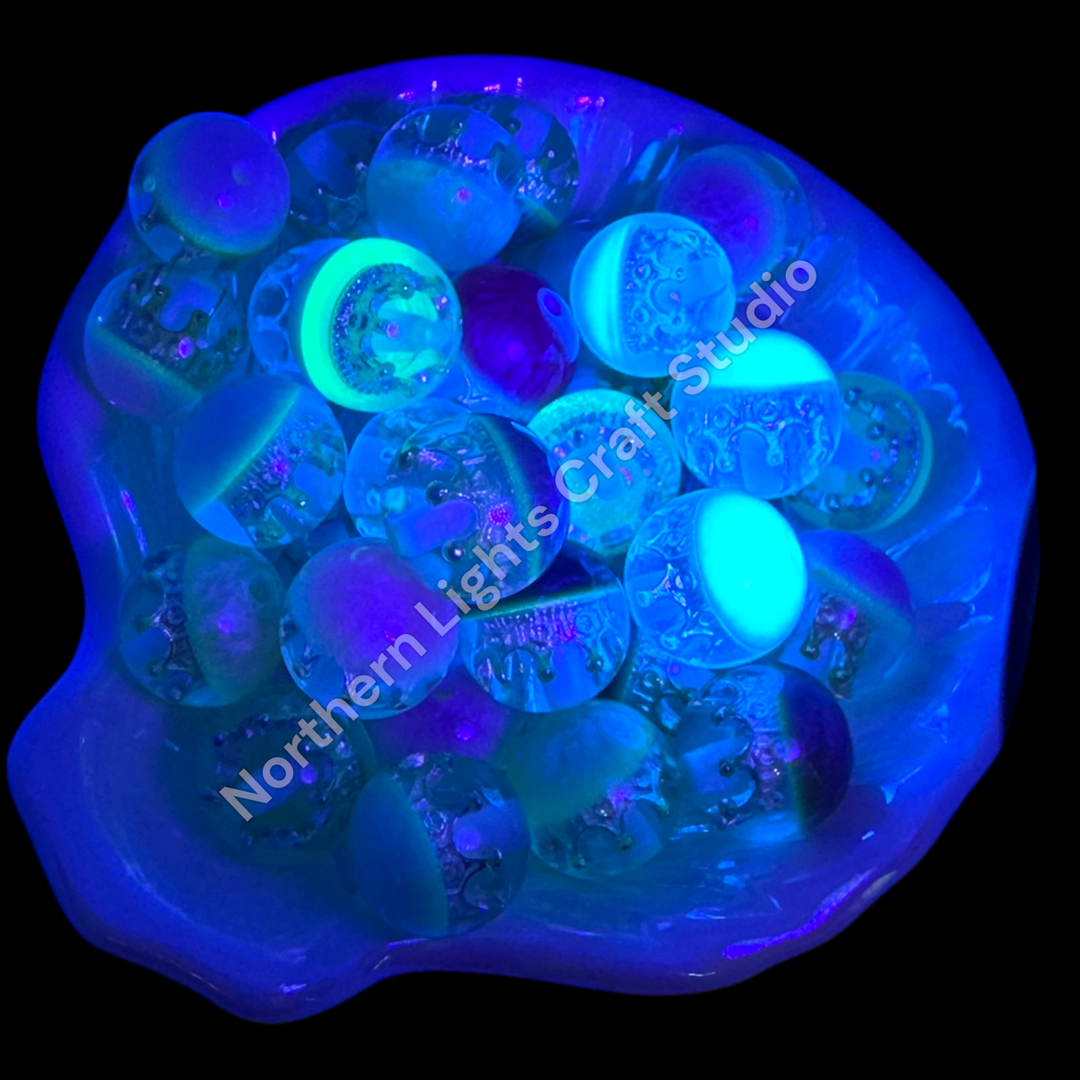 Crown Galaxy Luminous Luxury 16mm Beads -20 Pieces