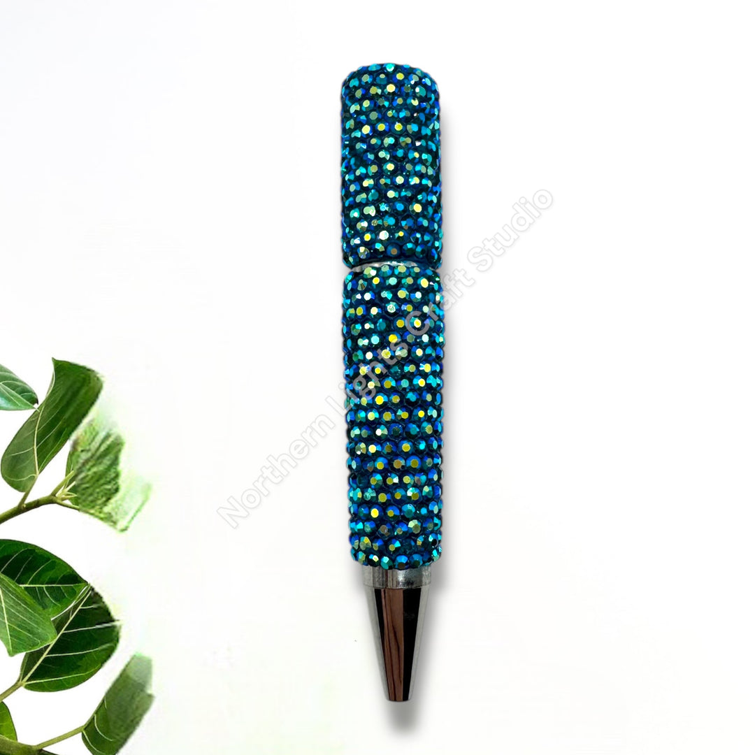 Shiny AB Colorful Rhinestone Beadable Pens - 1pc.