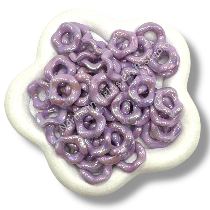 UV Wavy Spacers 16mm - 50 pcs. - Choose Color