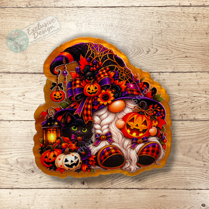 Halloween Gnome Flat Back Acrylic 2pc. - Design Exclusive!