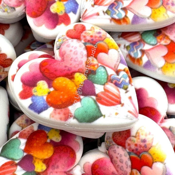 Balloon Printed Heart Focal