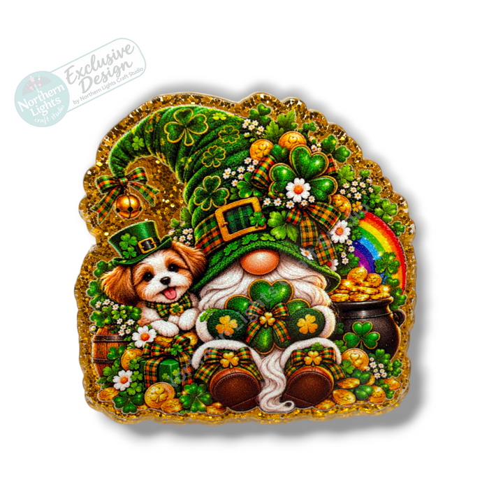 Lucky Gnome Flat Back Acrylic 2pc. - Design Exclusive!