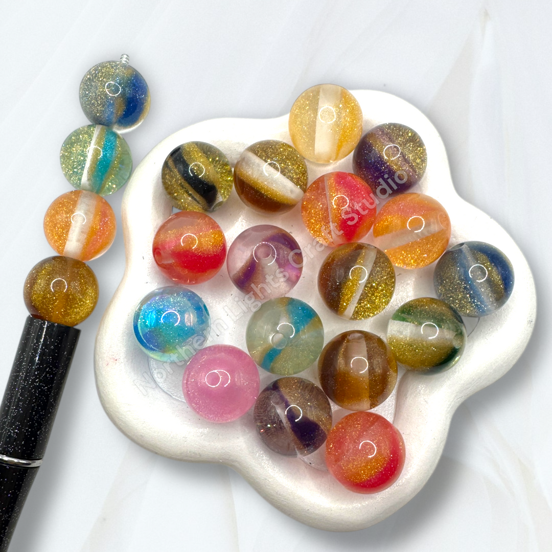 Glitter Galaxy Color Pop 16mm Bead Mix -20 pc.