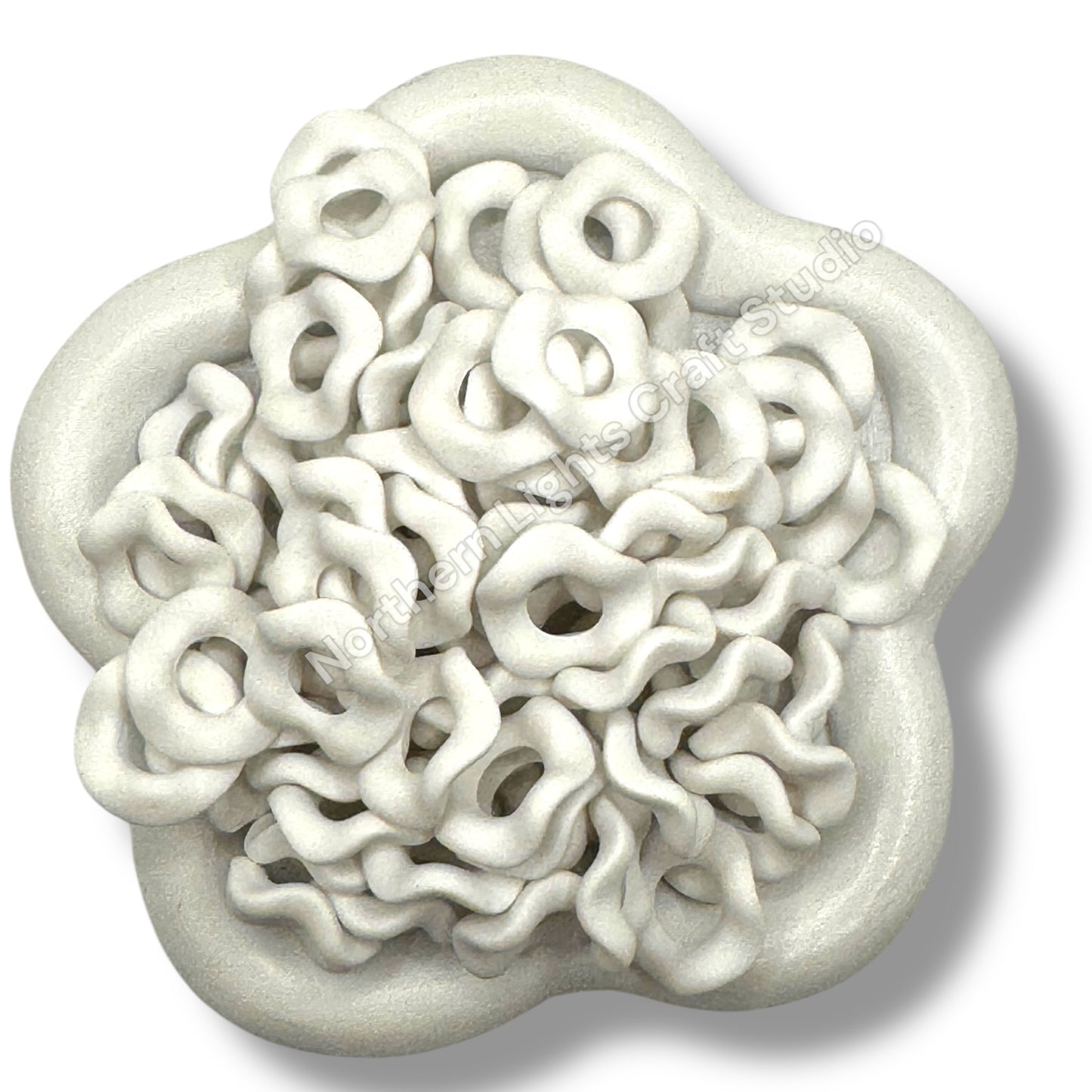 Wavy Spacers 16mm- Matte and UV Finishes - 50 pcs. - Choose Color and Finish