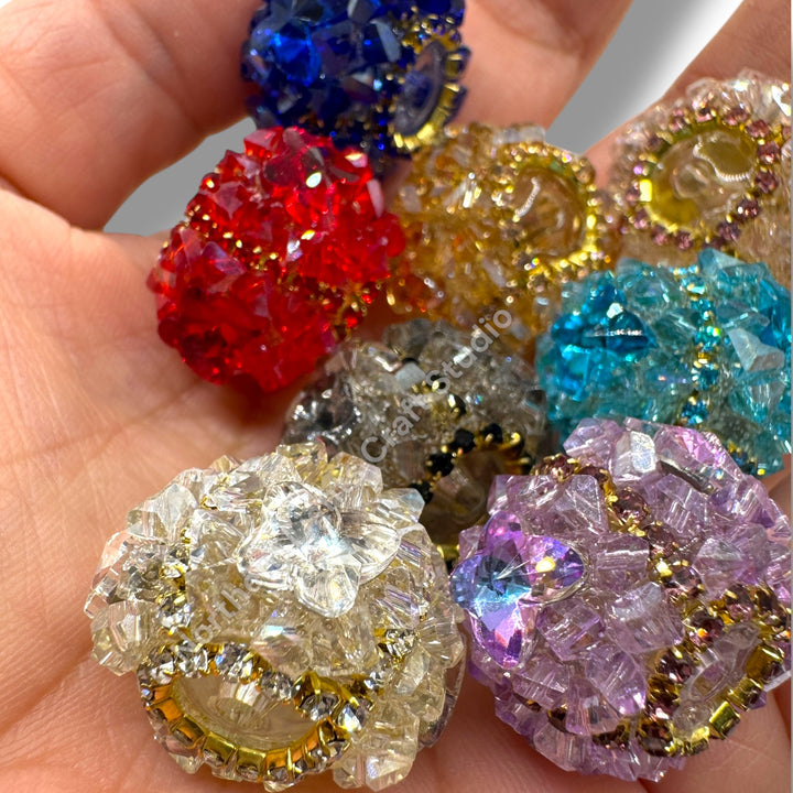 Crystal Chips Butterfly Beads - 1pc.