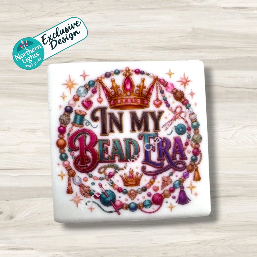 In My Bead Era Printed Silicone Focal - Exclusive Design!