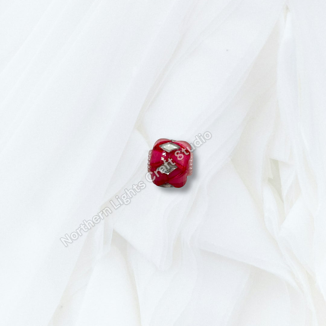 Fancy Silver Diamond Accent Heart Bead Mix - 10pc. Mix