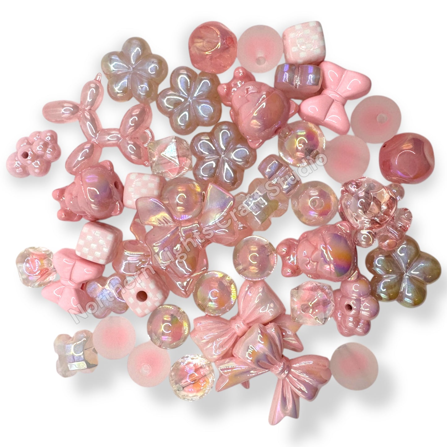 Color Bead and Charm Mixes - 125g. - Perfect for Keychains!