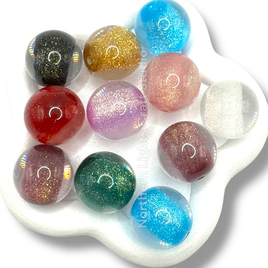 Fine Glitter Core Beads - 20mm - 10pcs.