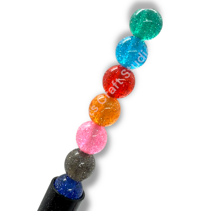 Glitter Dust 10mm Bead Mix - 50 Pcs.