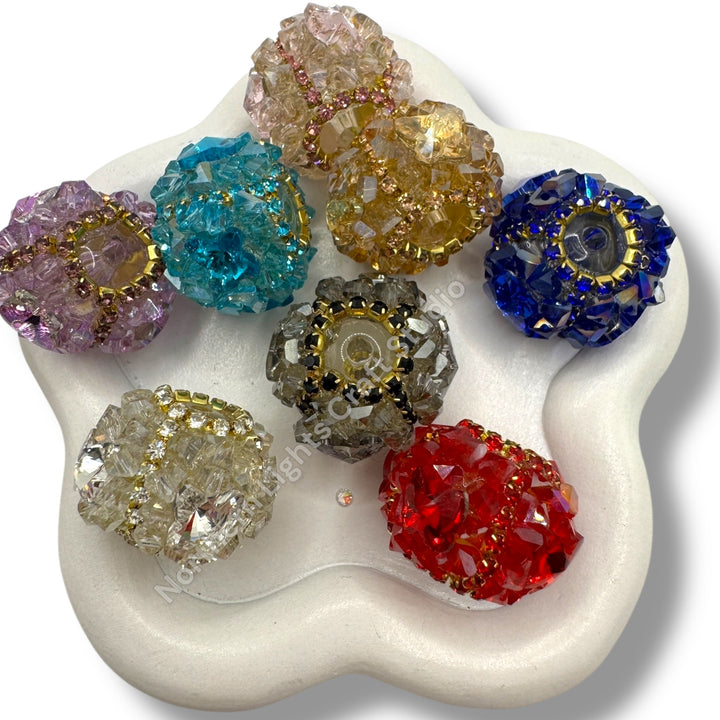 Crystal Chips Butterfly Beads - 1pc.