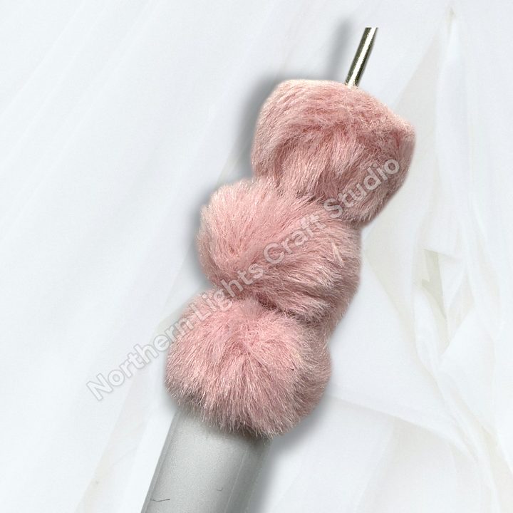 Baby Pink Fuzzy Spacer 30 pc. - 20mm