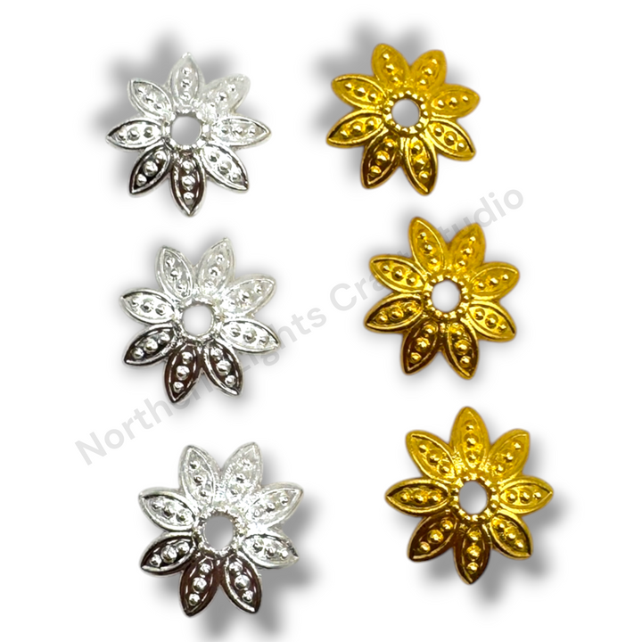 Lotus 16mm Bead Cap  - 20pc.