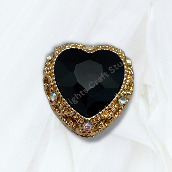 Metal Alloy Heart Bead