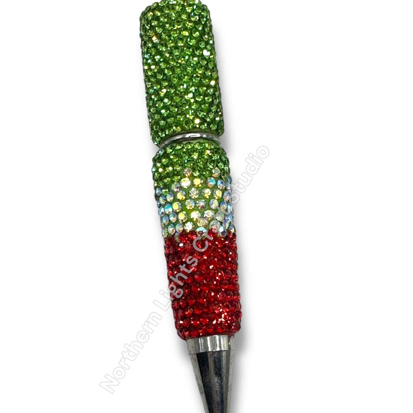 Beadable Christmas Rhinestone Pens