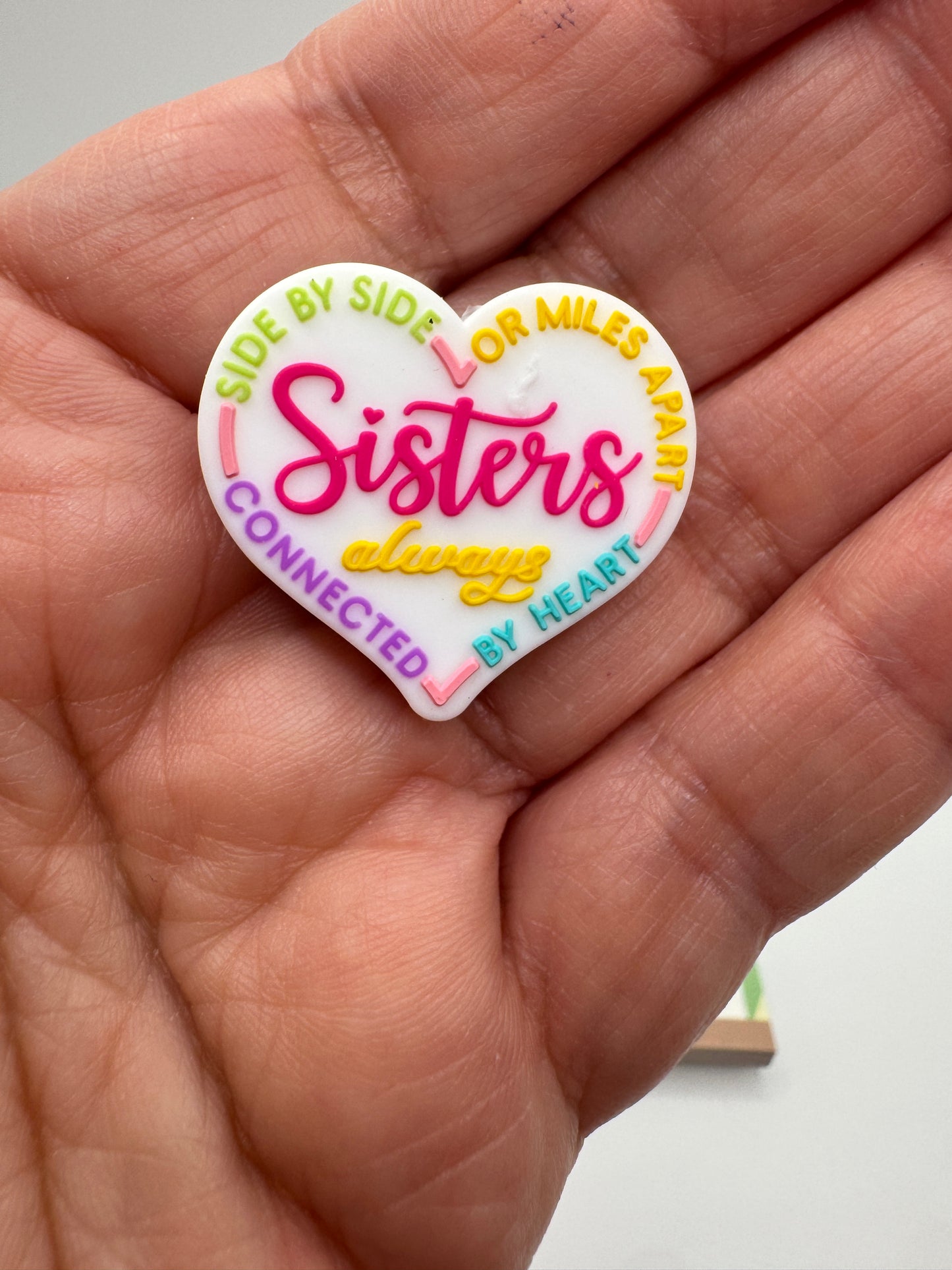 Sisters Silicone Focal Bead -New colors!