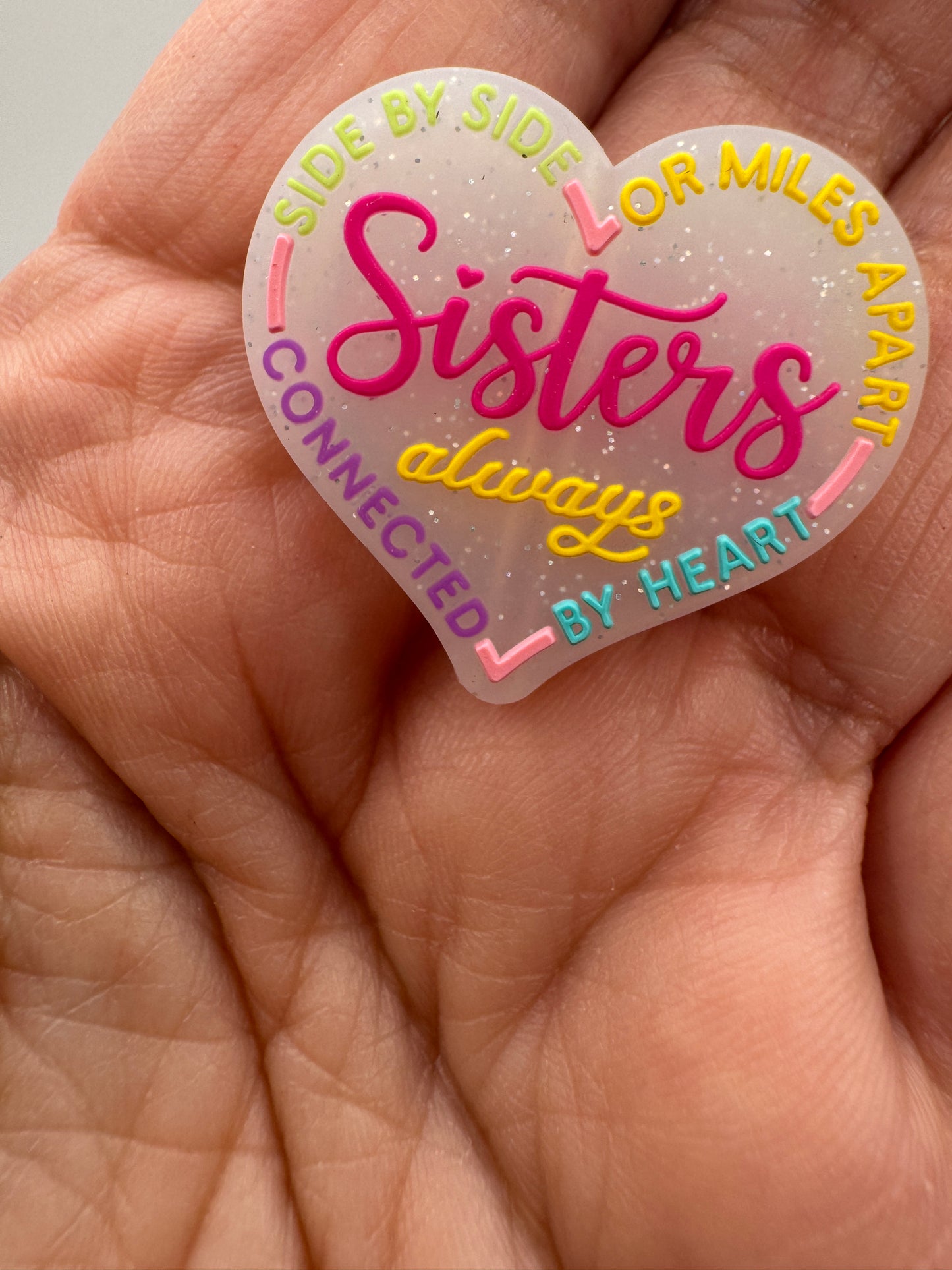 Sisters Silicone Focal Bead -New colors!