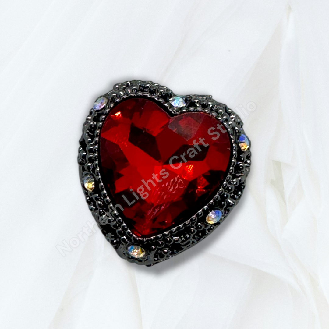 Metal Alloy Heart Bead