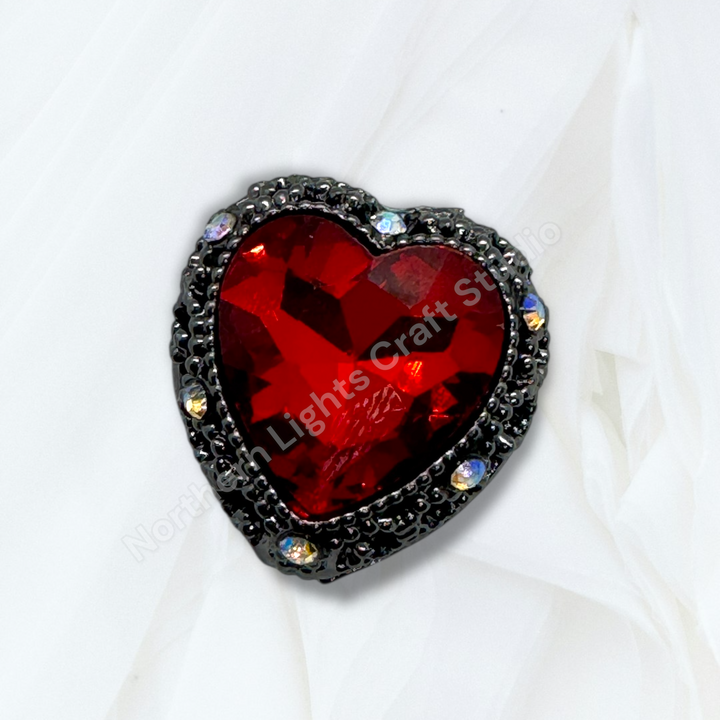 Metal Alloy Heart Bead