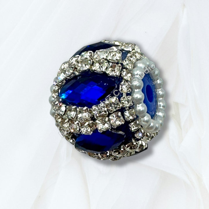 Fancy Rhinestone Pumpkin Beads - 9 piece Mix