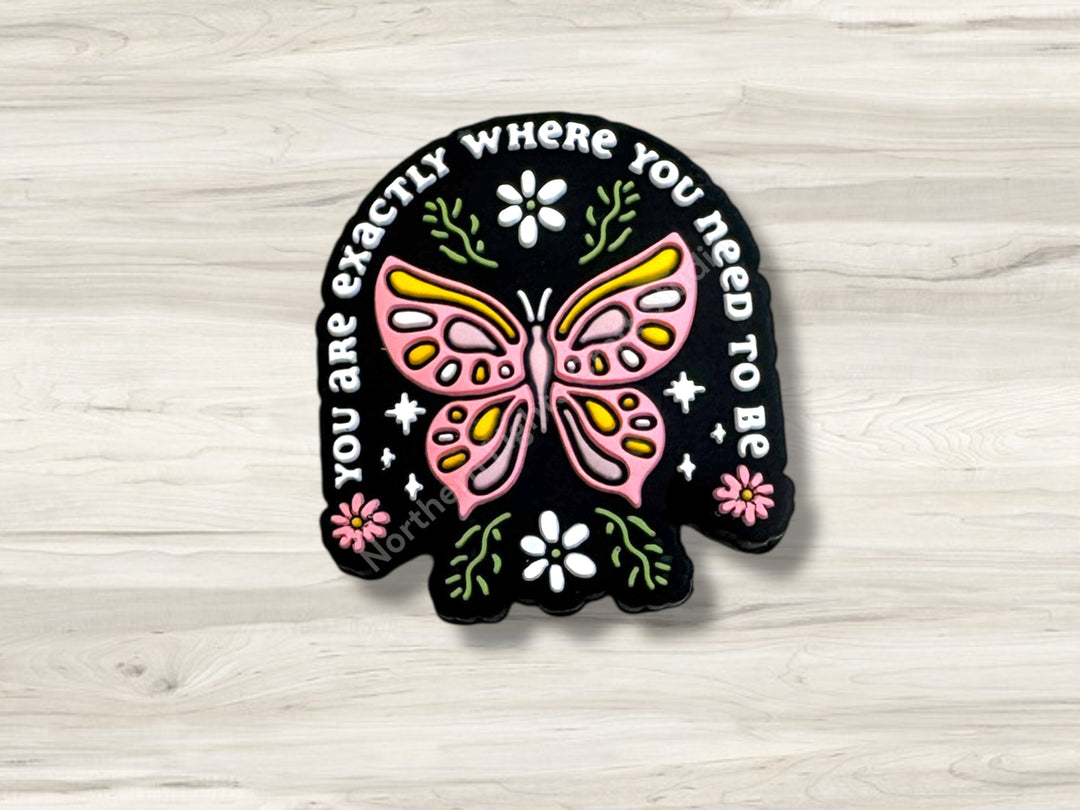 You Are Exactly Where You Need to Be Silicone Focal Bead