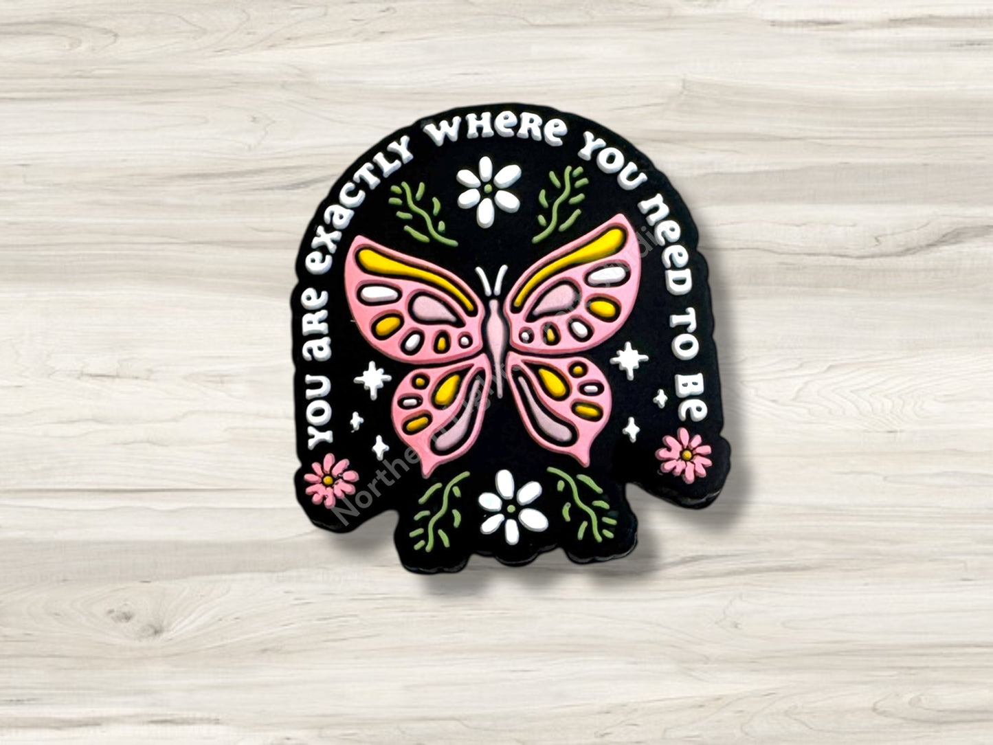 You Are Exactly Where You Need to Be Silicone Focal Bead