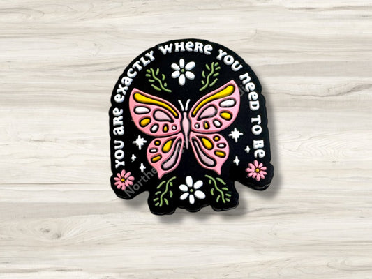 You Are Exactly Where You Need to Be Silicone Focal Bead