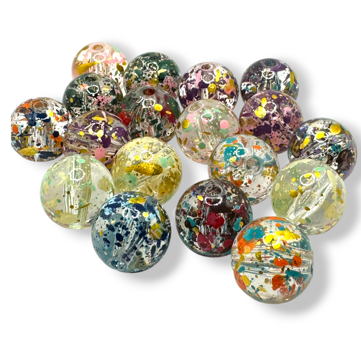 Splatter 16mm Acrylic Bead Mix - 20pcs.