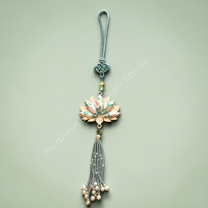 Song Brocade Lotus Car Charm / Decorative Hanging Charm