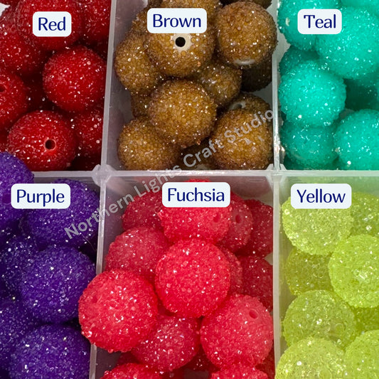 Sugar Bubblegum Beads 20mm - 5pc.