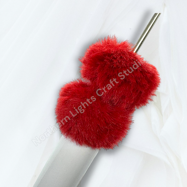 Garnet Color Fuzzy Spacer 30 pc. - 20mm