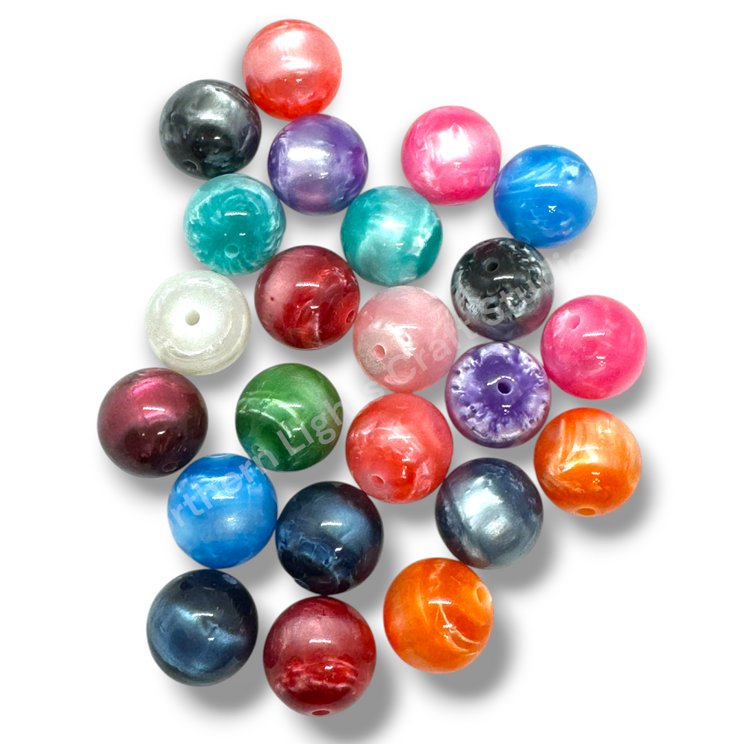 Luxury "Velvety" Look Cat Eye 20mm - Mix or Single - 10pc.