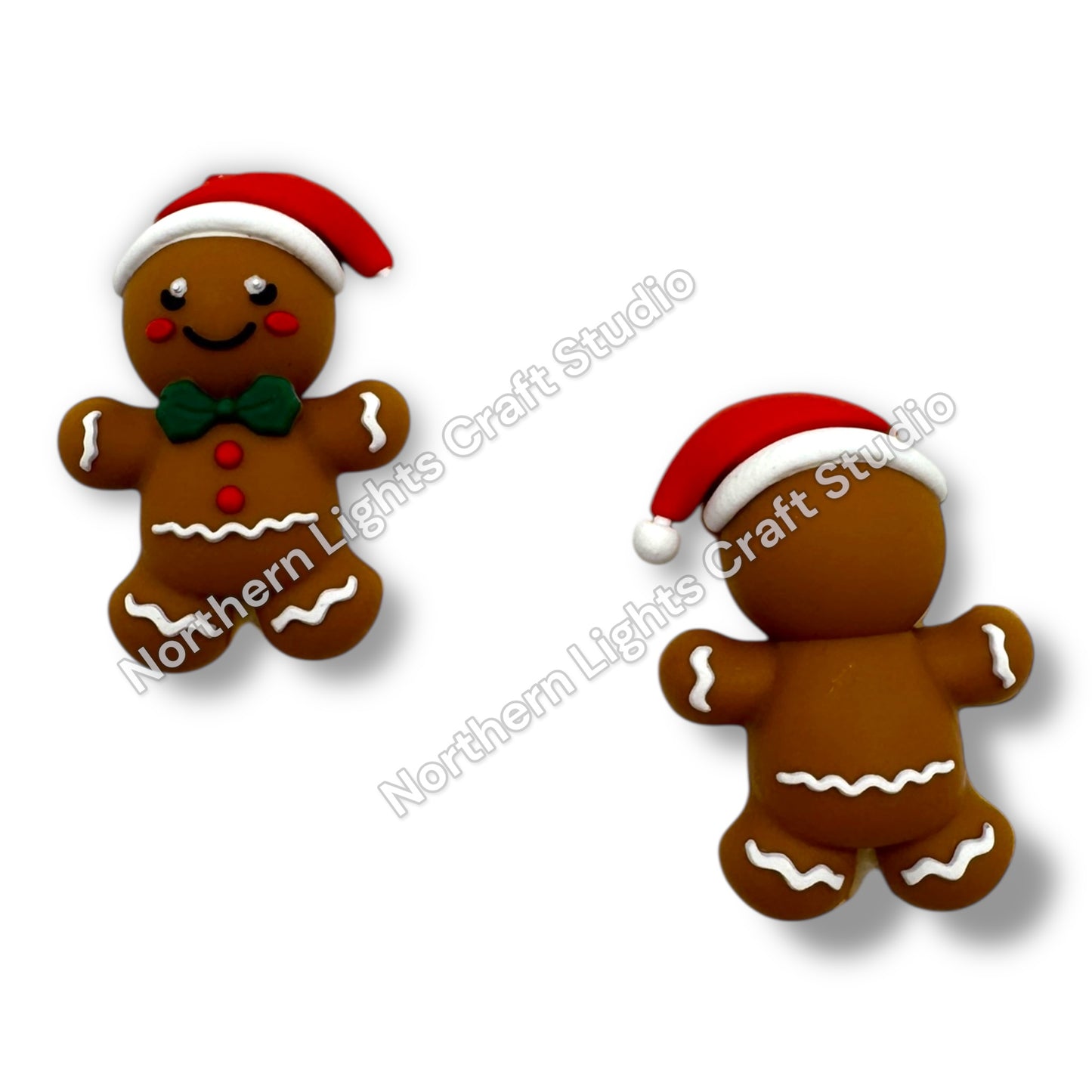 3D Christmas Silicone Focal Beads   - 1 piece