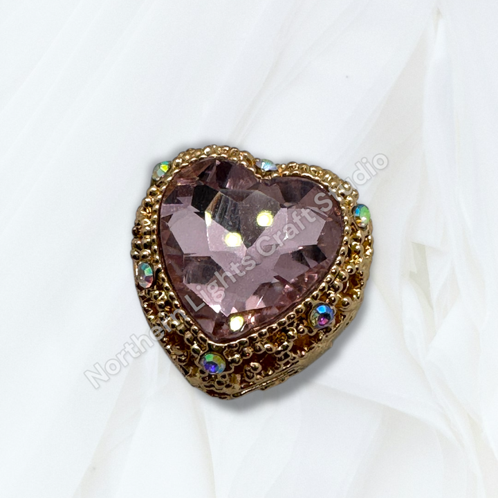 Metal Alloy Heart Bead