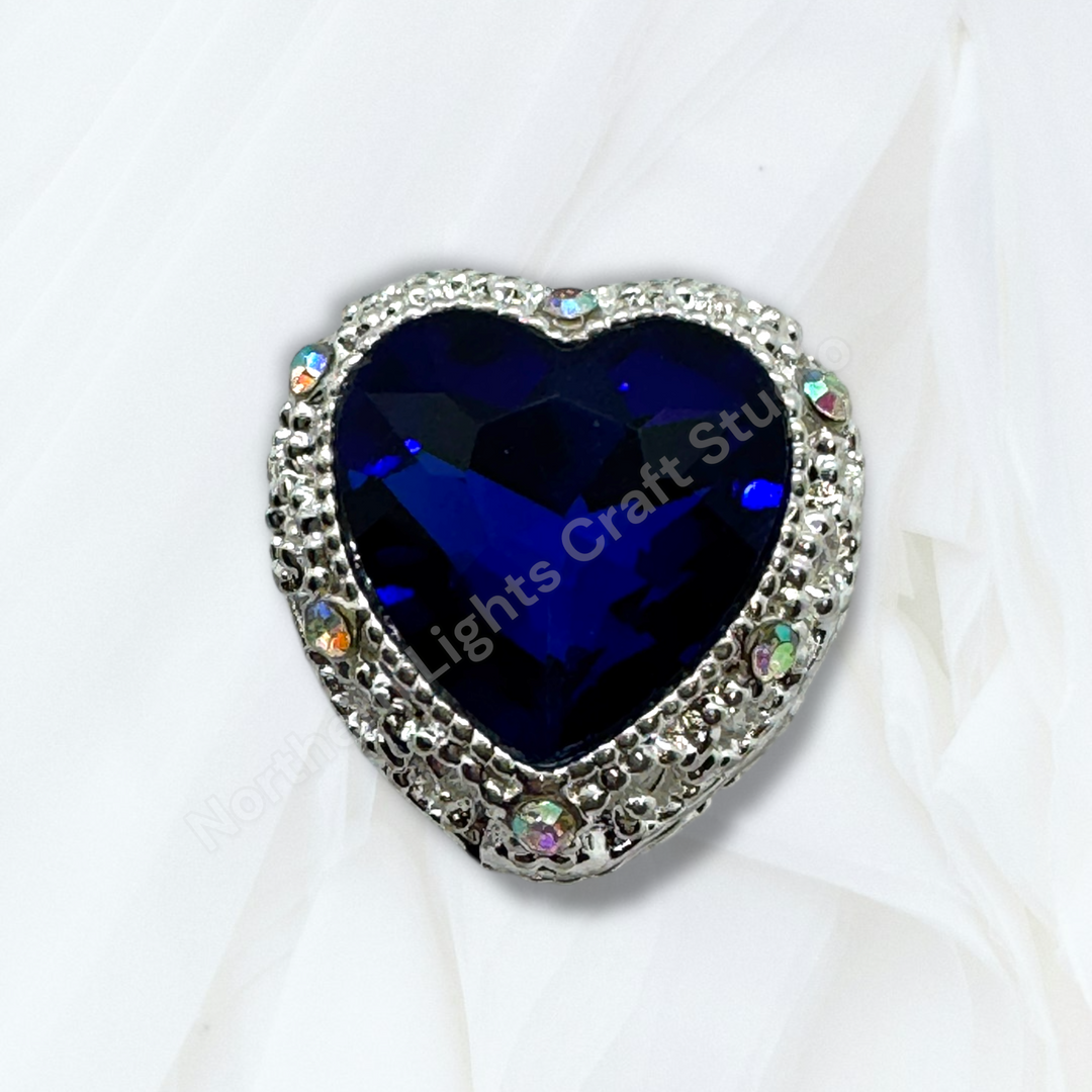Metal Alloy Heart Bead