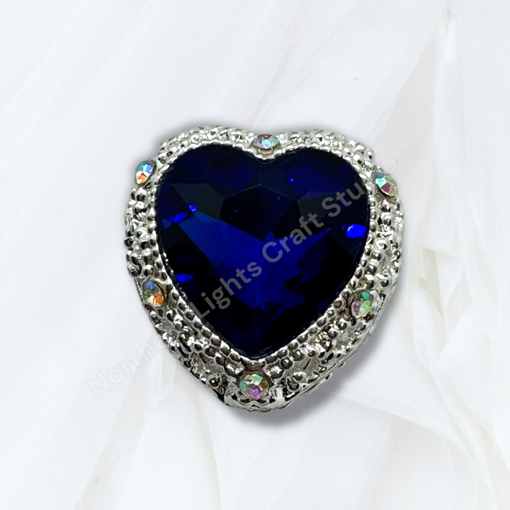 Metal Alloy Heart Bead