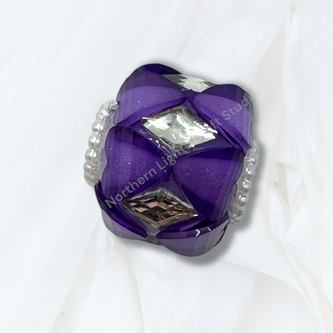 Fancy Silver Diamond Accent Heart Bead Mix - 10pc. Mix