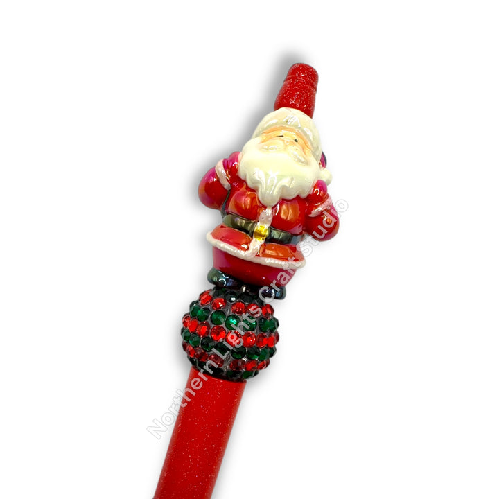 3D Acrylic Focal Beaded Christmas Pen