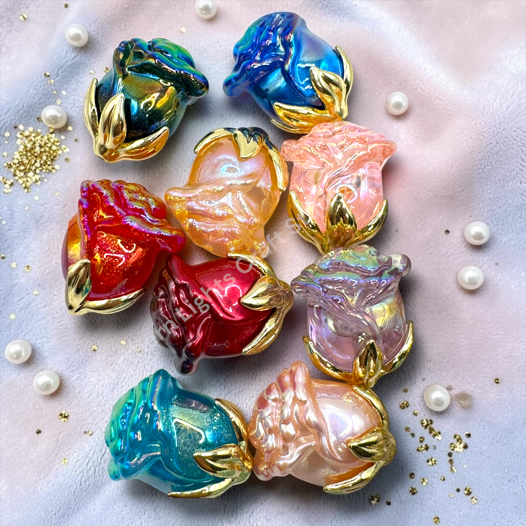 UV RoseLuxury Pen Topper Acrylic Bead - 2pc.