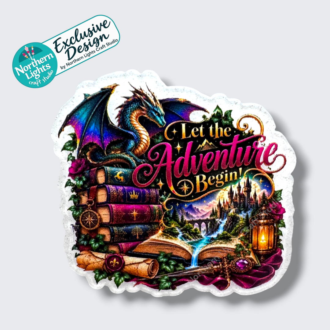 Let the Adventure Begin Flat Back Acrylic 2pc. - Design Exclusive!