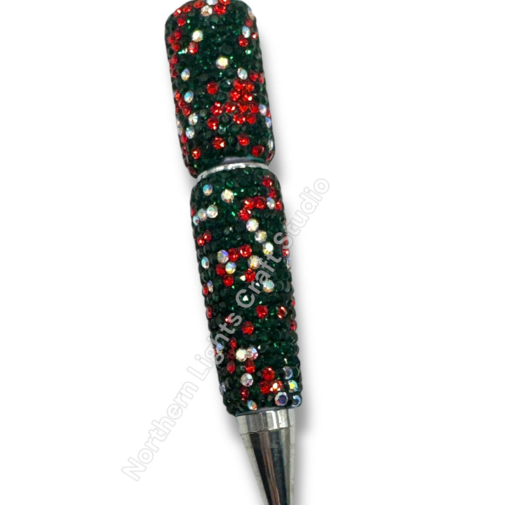 Beadable Christmas Rhinestone Pens