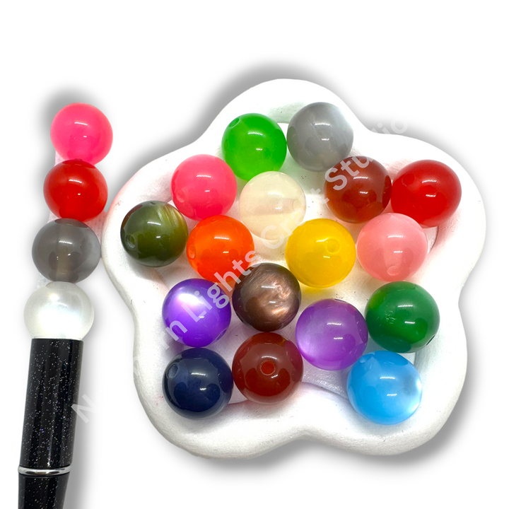 Jelly Cat Eye 16mm Bead Mix - 20pc.