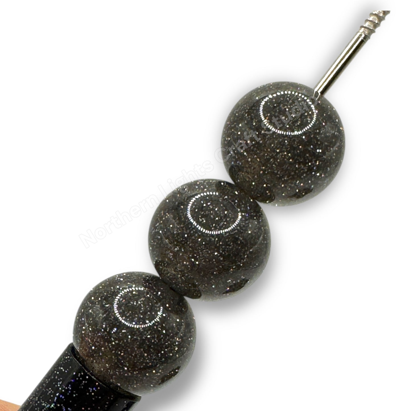 Glitter Dust 16mm Beads - 20 Pcs.