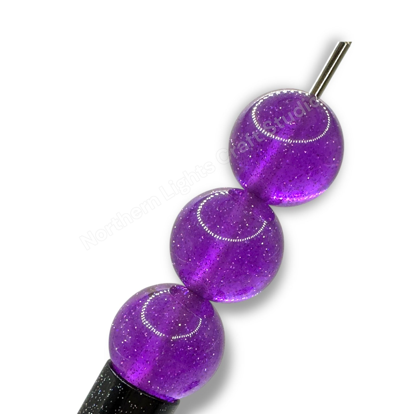 Glitter Dust 16mm Beads - 20 Pcs.