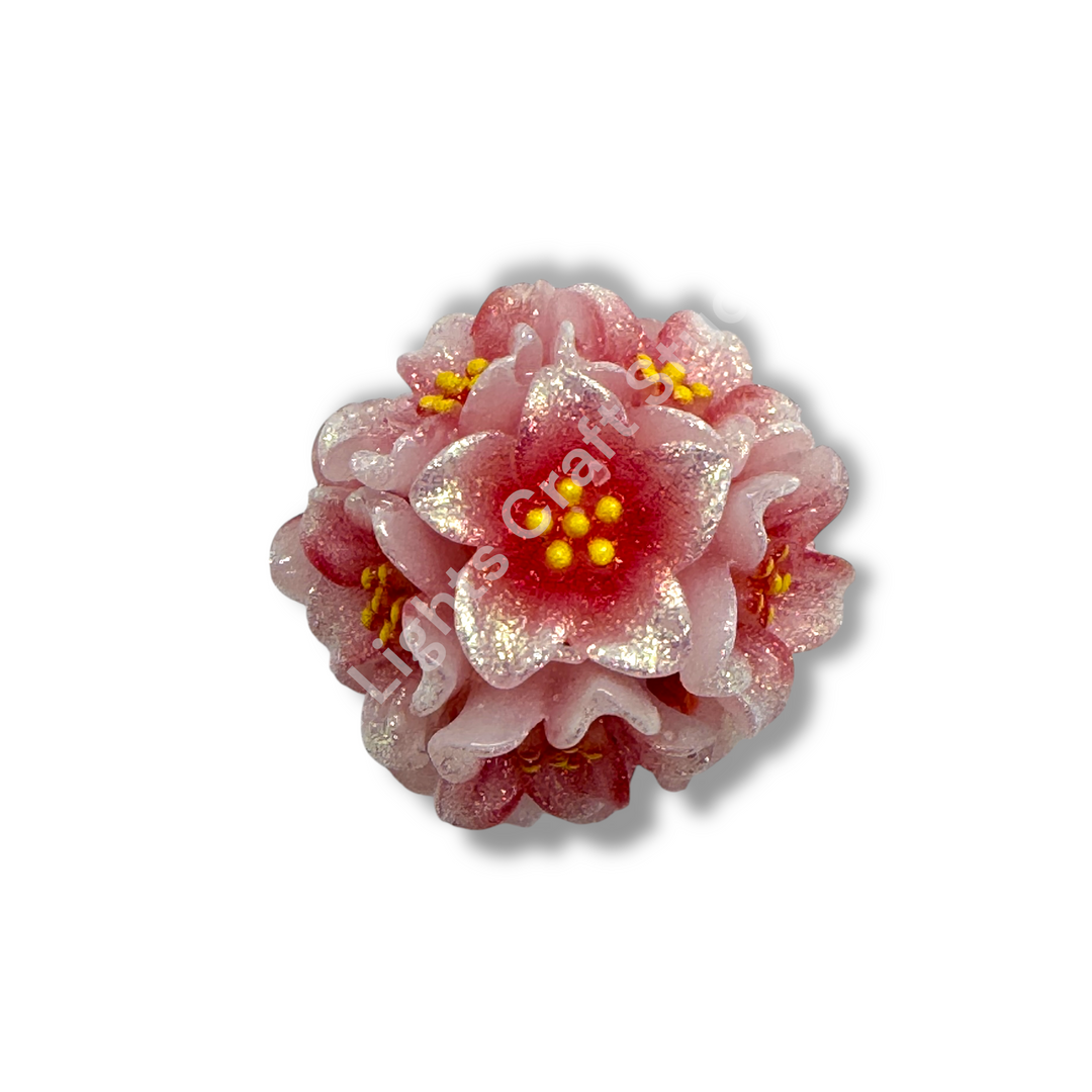 Primrose Flower Beads for Beaded Pens- 2 pc.