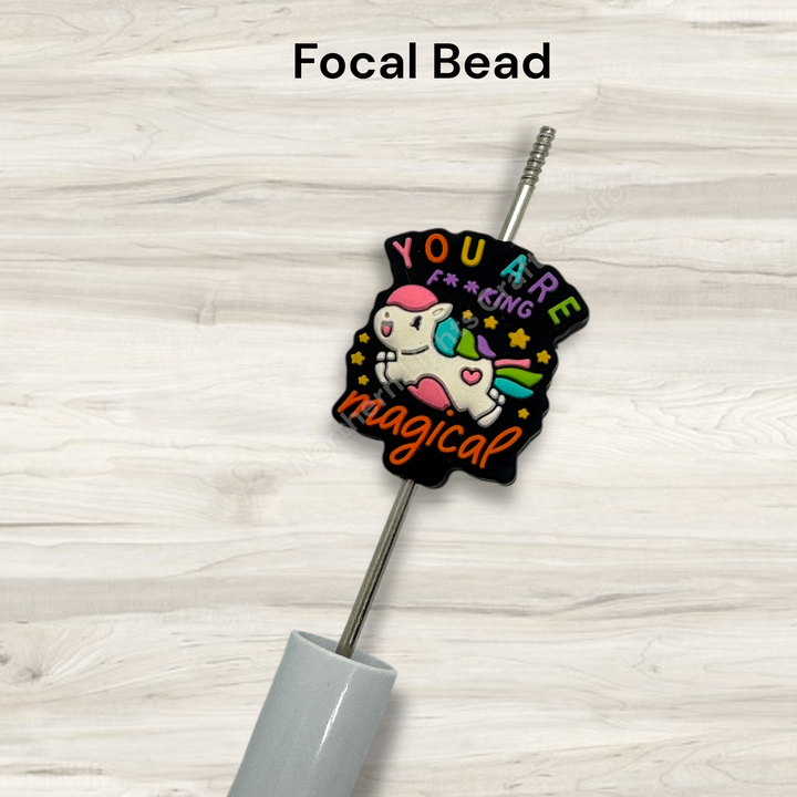 You Are F** Magical Silicone Focal Bead