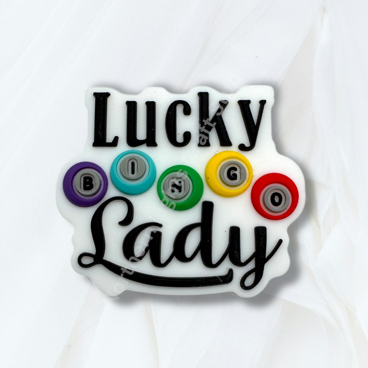 Lucky Lady Bingo Focal Bead - 1pc.