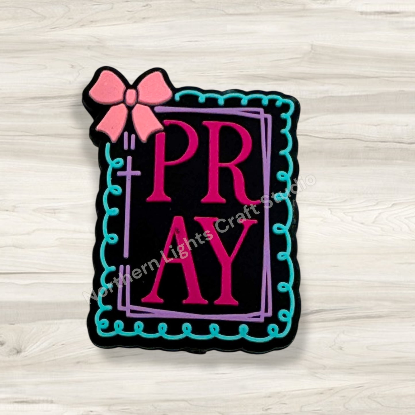 Pray Silicone Focal Bead