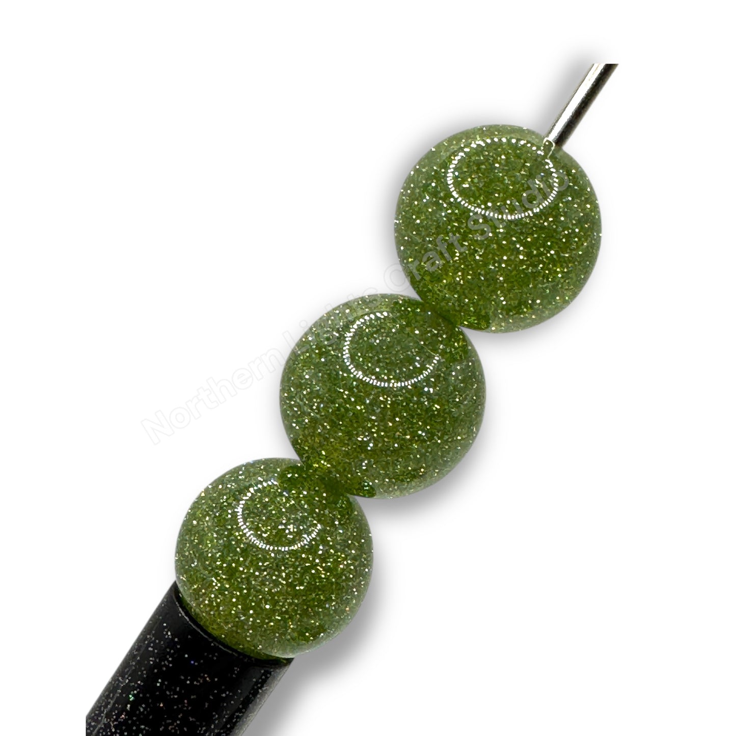 Glitter Dust 16mm Beads - 20 Pcs.